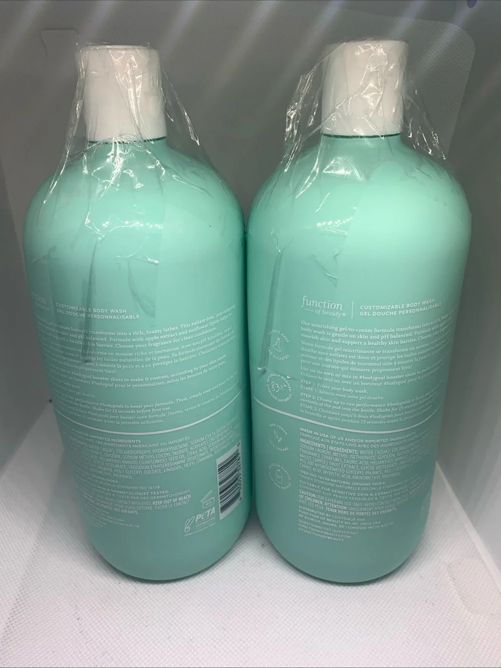 2 Function of Beauty Refreshing Aloe Body Wash 22 Fl Oz each new